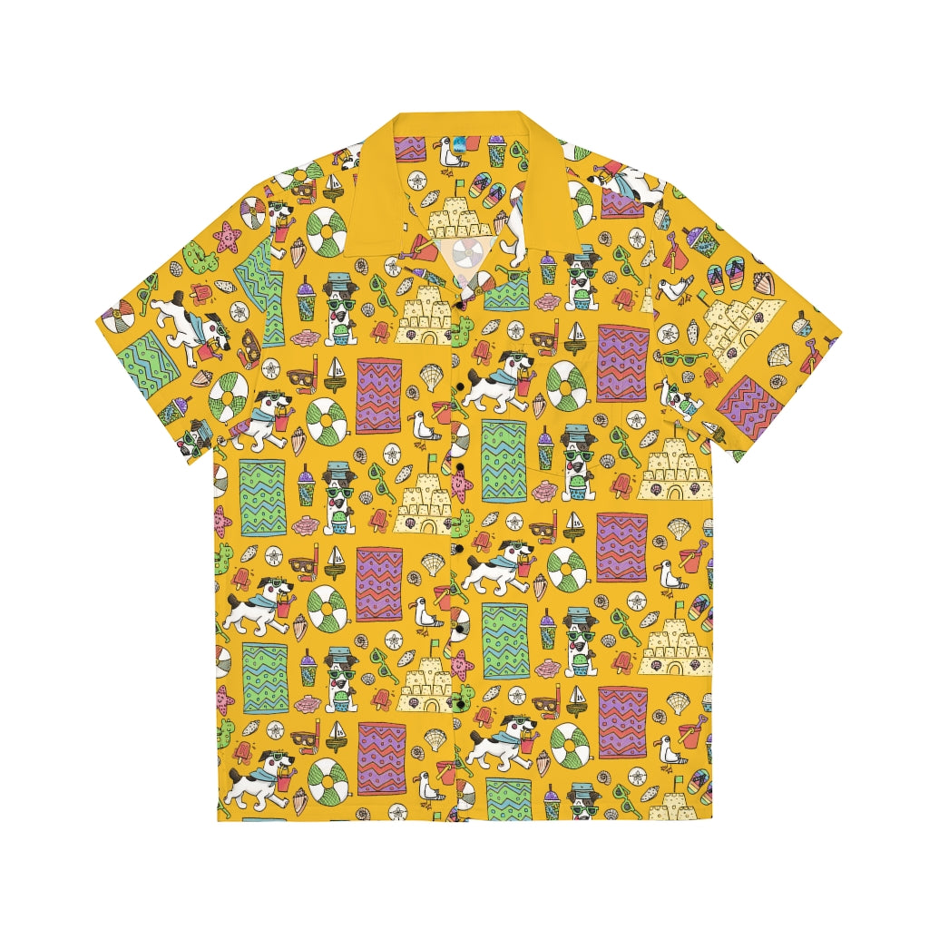Au Plage - Hawaiian ShirtWe love the kitschy fun of a good Hawaiian shirt. They're super comfy and cooling when you're out at a pool party, going out for dinner by the seaside, and anywhereAll Over PrintsPrintifyCosmic Industries