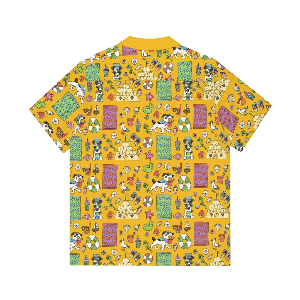 Au Plage - Hawaiian ShirtWe love the kitschy fun of a good Hawaiian shirt. They're super comfy and cooling when you're out at a pool party, going out for dinner by the seaside, and anywhereAll Over PrintsPrintifyCosmic Industries