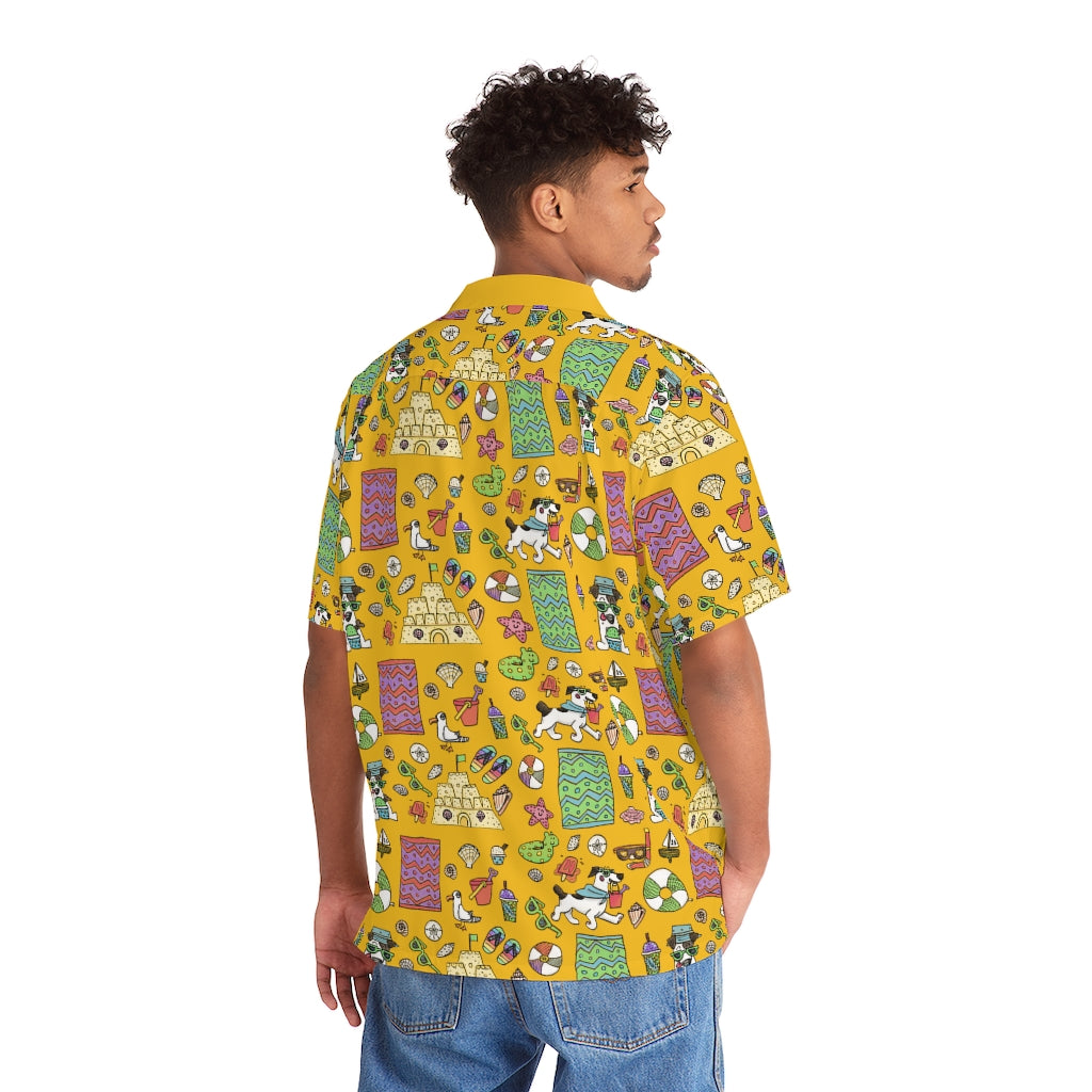 Au Plage - Hawaiian ShirtWe love the kitschy fun of a good Hawaiian shirt. They're super comfy and cooling when you're out at a pool party, going out for dinner by the seaside, and anywhereAll Over PrintsPrintifyCosmic Industries