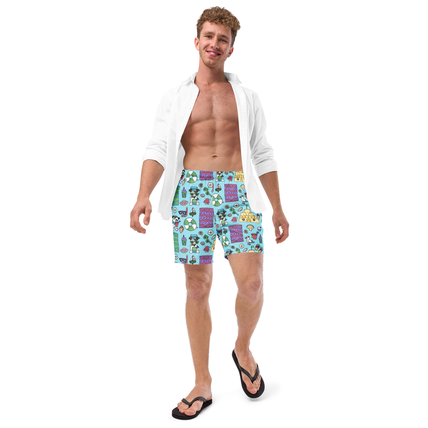 Au Plage - Swim Trunks - BlueJust in case you'd rather look more cute and less sporty, we've got some swim shorts for you!
These shorts feature our friend Rita and her favorite summertime treaCosmic IndustriesCosmic Industries