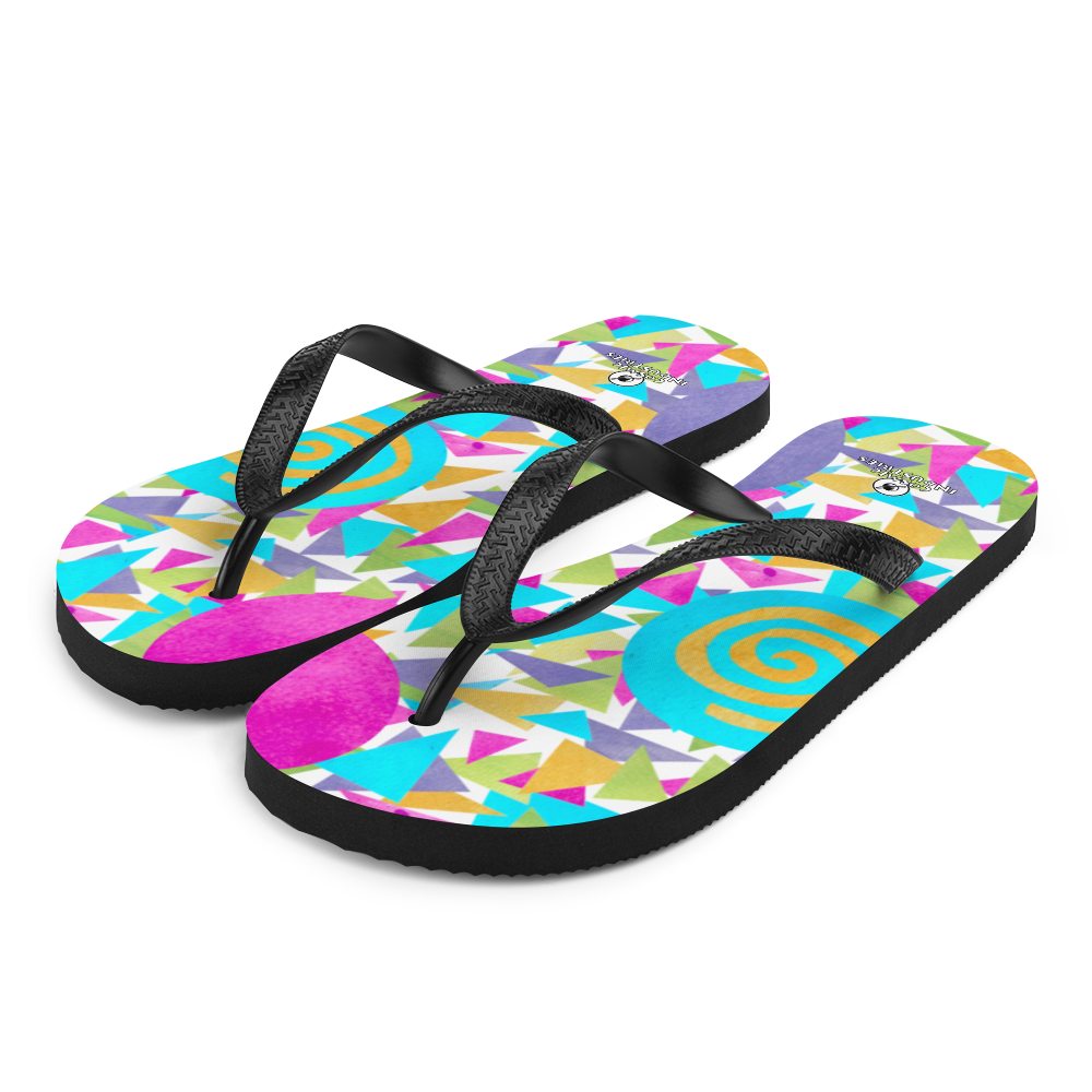 Cosmic ColorBlast - Flip flops Get ready to be blasted out of this world of style with our new Cosmic Colorblast line. These flip flops make us scream, they’re like...too much fun. They’re perfectcosmicindCosmic Industries