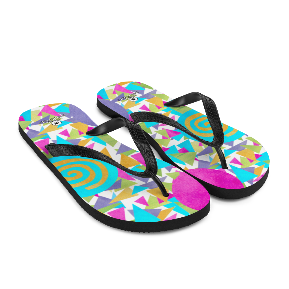 Cosmic ColorBlast - Flip flops Get ready to be blasted out of this world of style with our new Cosmic Colorblast line. These flip flops make us scream, they’re like...too much fun. They’re perfectcosmicindCosmic Industries