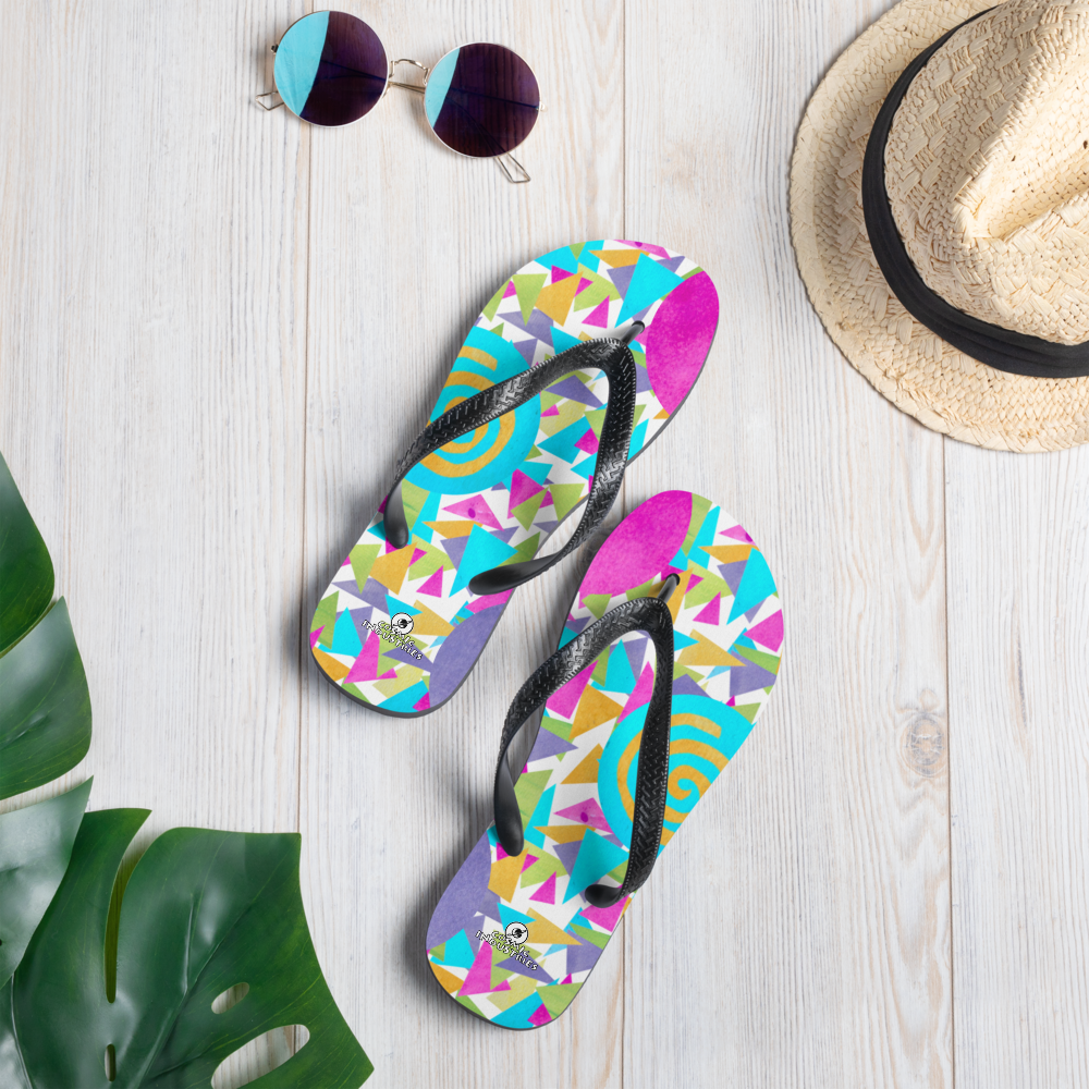 Cosmic ColorBlast - Flip flops Get ready to be blasted out of this world of style with our new Cosmic Colorblast line. These flip flops make us scream, they’re like...too much fun. They’re perfectcosmicindCosmic Industries