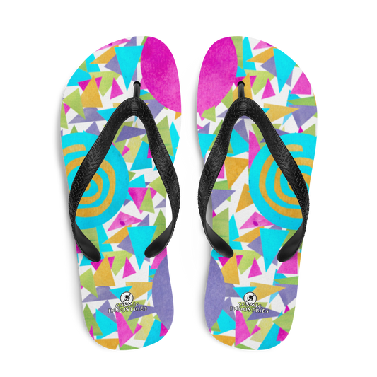 Cosmic ColorBlast - Flip flops Get ready to be blasted out of this world of style with our new Cosmic Colorblast line. These flip flops make us scream, they’re like...too much fun. They’re perfectcosmicindCosmic Industries