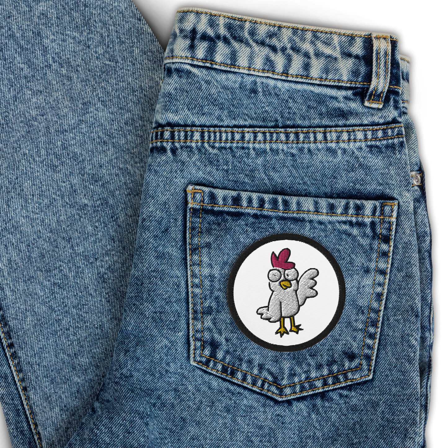 Hey Chicken! - Embroidered Patch