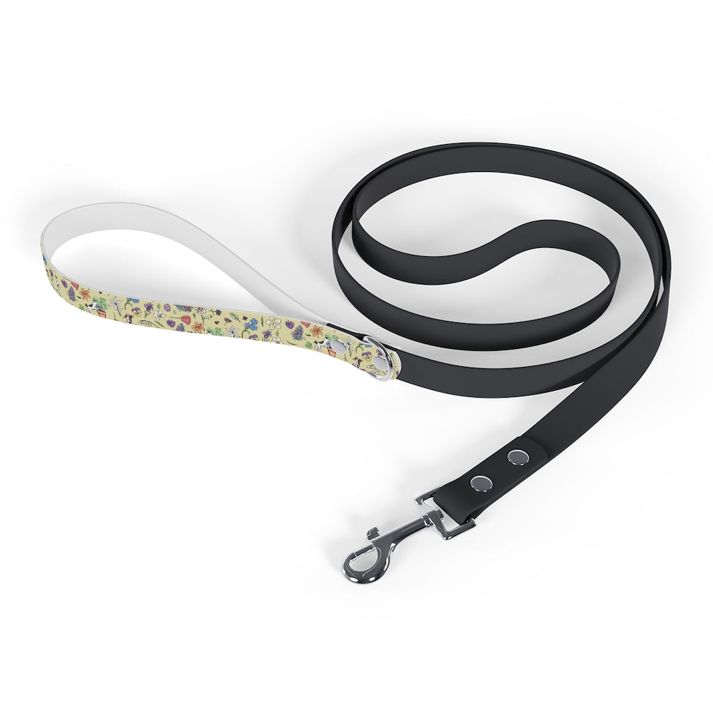 Au Jardin Leash - YellowTake your friend on a promenade with this leash that matches the Au Jardin collar and bandana.  You'll have the most chic pooch on the block!  
.: One size (69.29" ×PetsPrintifyCosmic Industries