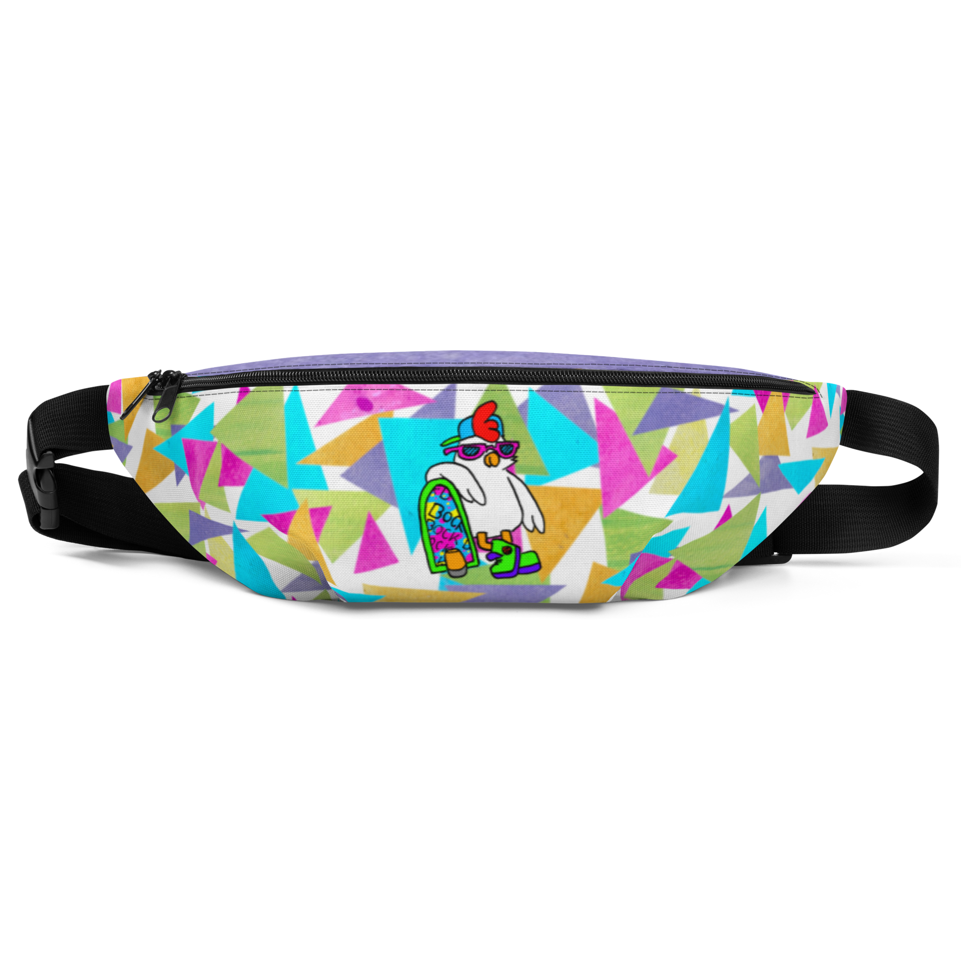 Cosmic ColorBlast - Fanny PackGet ready to be blasted out of this world of style with our new Cosmic Colorblast line from our friend Bock the chicken. This fanny pack is ready to go for trips outcosmicindCosmic Industries