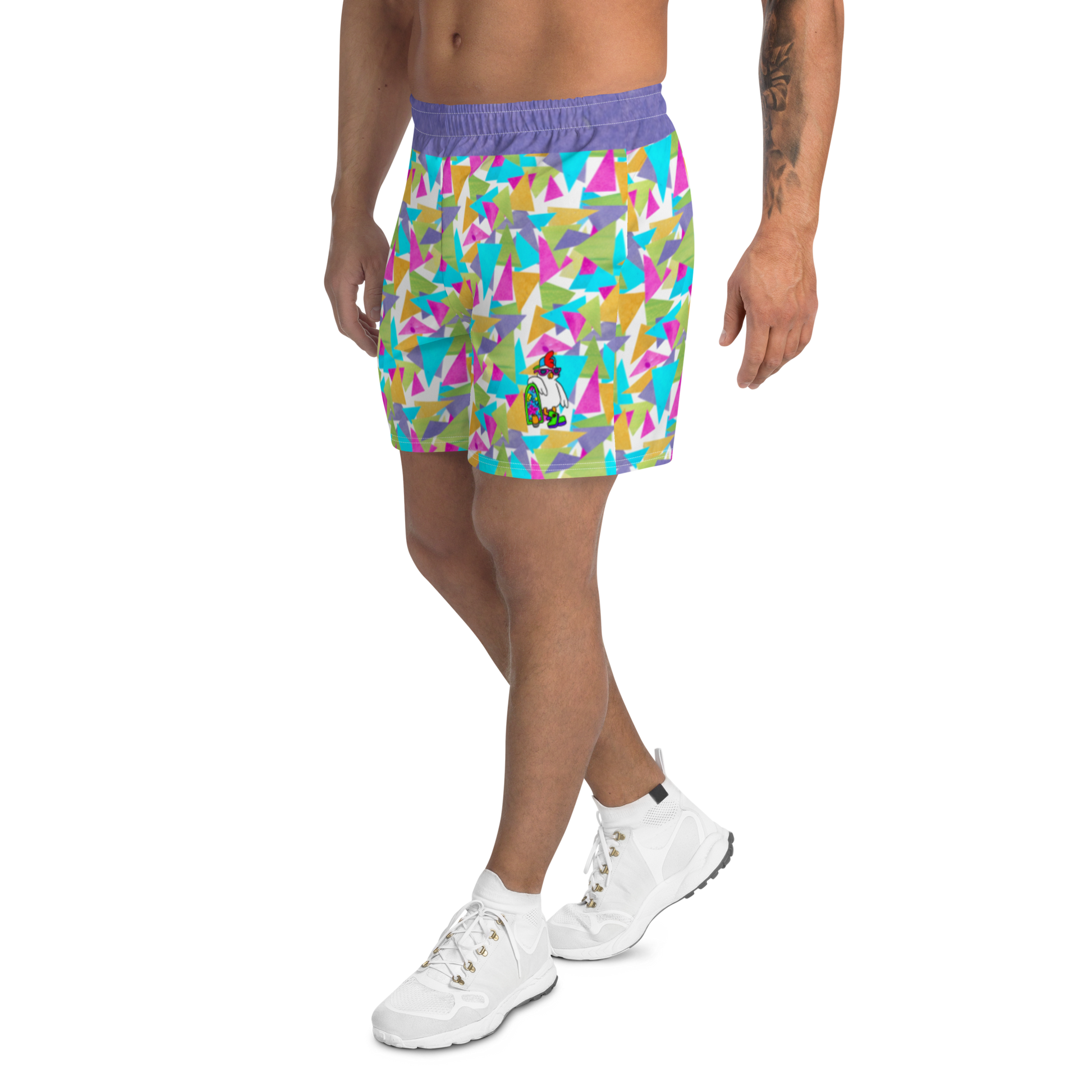 Cosmic ColorBlast - Party ShortsOur friend Bock, the chicken, has a new line of sports wear ready to blast you with color this season!! These shorts are stretchy and water repellant so they’re greacosmicindCosmic Industries