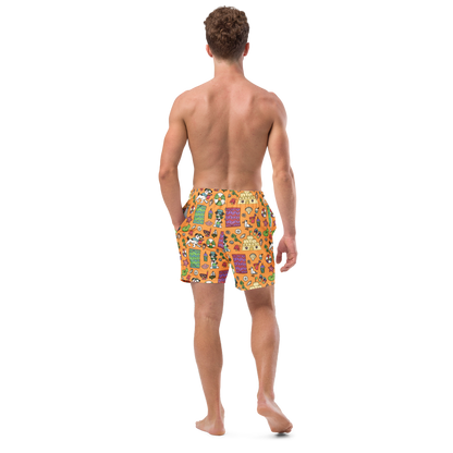 Au Plage - Swim trunksJust in case you'd rather look more cute and less sporty, we've got some swim shorts for you! 
 These shorts feature our friend Rita and her favorite summertime treaCosmic IndustriesCosmic Industries