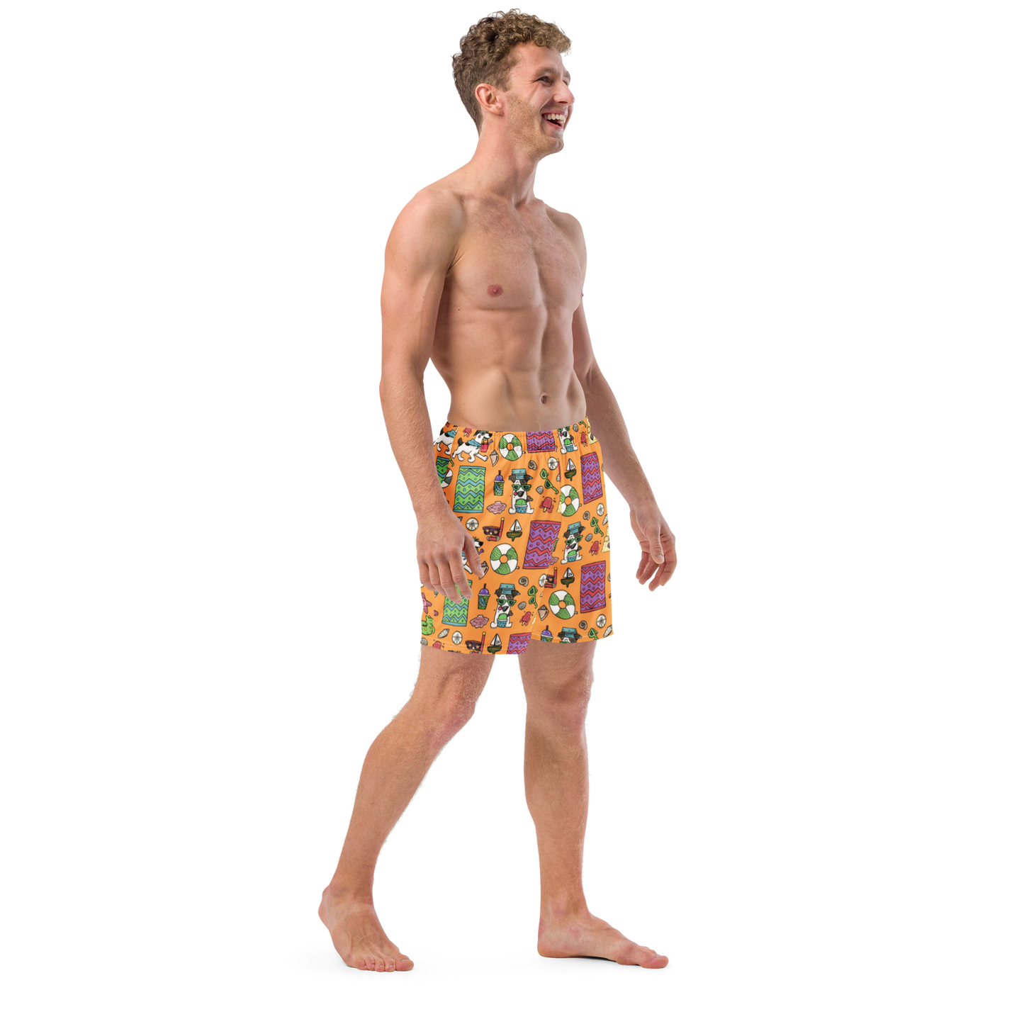 Au Plage - Swim trunksJust in case you'd rather look more cute and less sporty, we've got some swim shorts for you! 
 These shorts feature our friend Rita and her favorite summertime treaCosmic IndustriesCosmic Industries