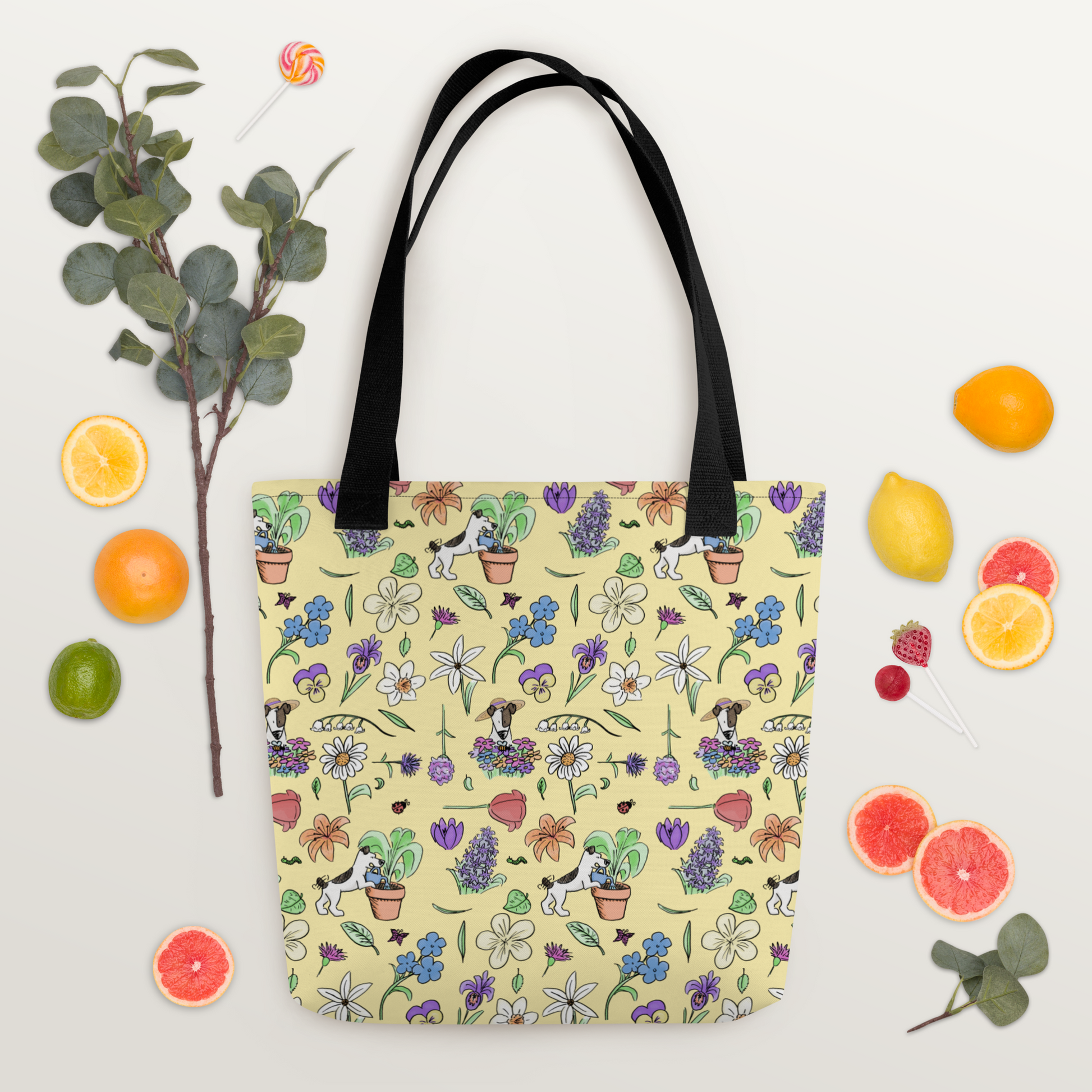 Au Jardin - Tote BagSpring is back and so are farmer's markets! Take this pretty bag with you to carry your own freshly cut flowers. Hopefully from the market and not from like...furtivCosmic IndustriesCosmic Industries