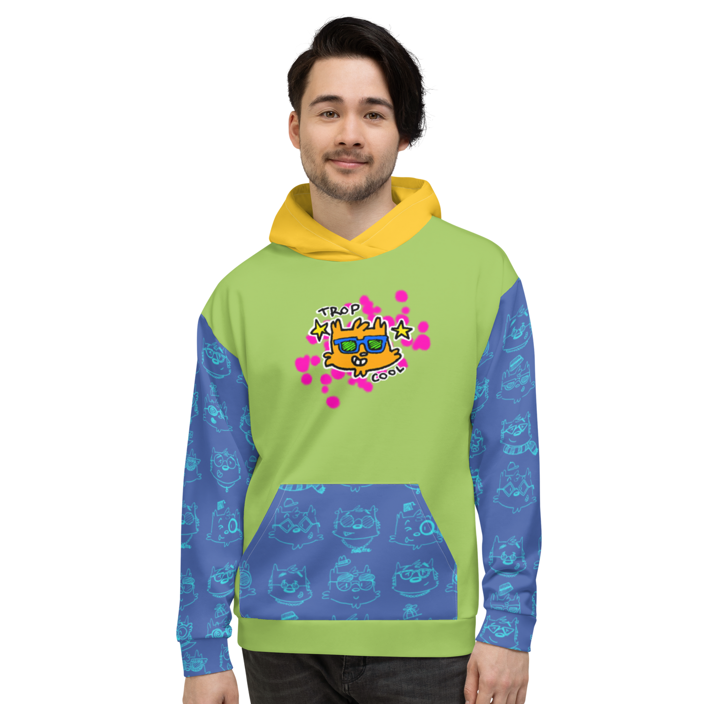 Trop Cool HoodieThis funky hoodie is "Too Cool", and too comfy. We dare you to lose your cool in this sweatshirt, cause it's too luxe for that kind of biz. With our chic friend Ben cosmicindCosmic Industries