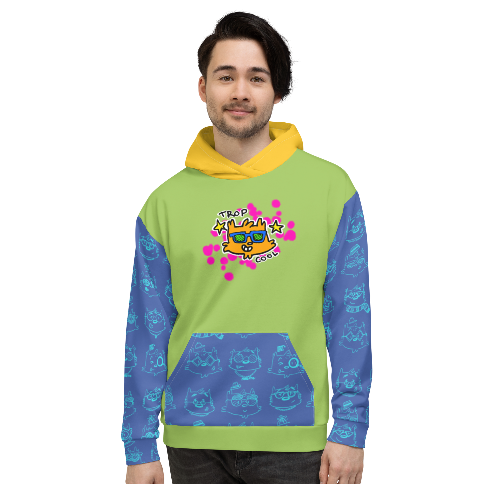Cosmic IndustriescosmicindThis funky hoodie is Too Cool, and too com