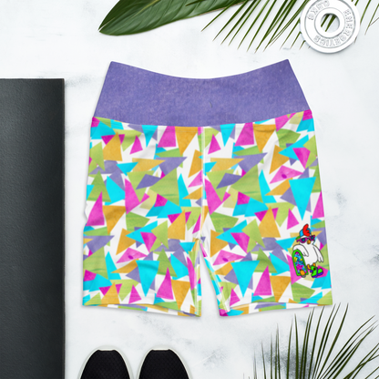 Yoga ShortsOur friend Bock, the chicken, has a new line of sports wear ready to blast you with color this season!! These shorts are stretchy and water repellant so they’re greacosmicindCosmic Industries