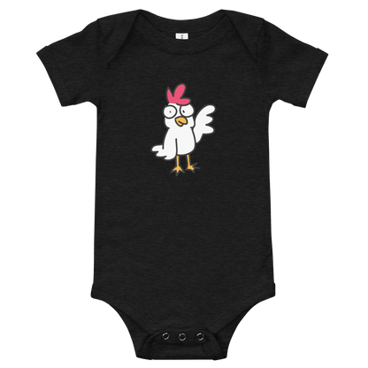 Chicken OnesieGuess what? Chicken onesie. Guess why? Cause he's super cool. LOL! Here's a onesie just for the kids of cool kids.

• 100% ring-spun combed cotton
• Heather colors aCosmic IndustriesCosmic Industries