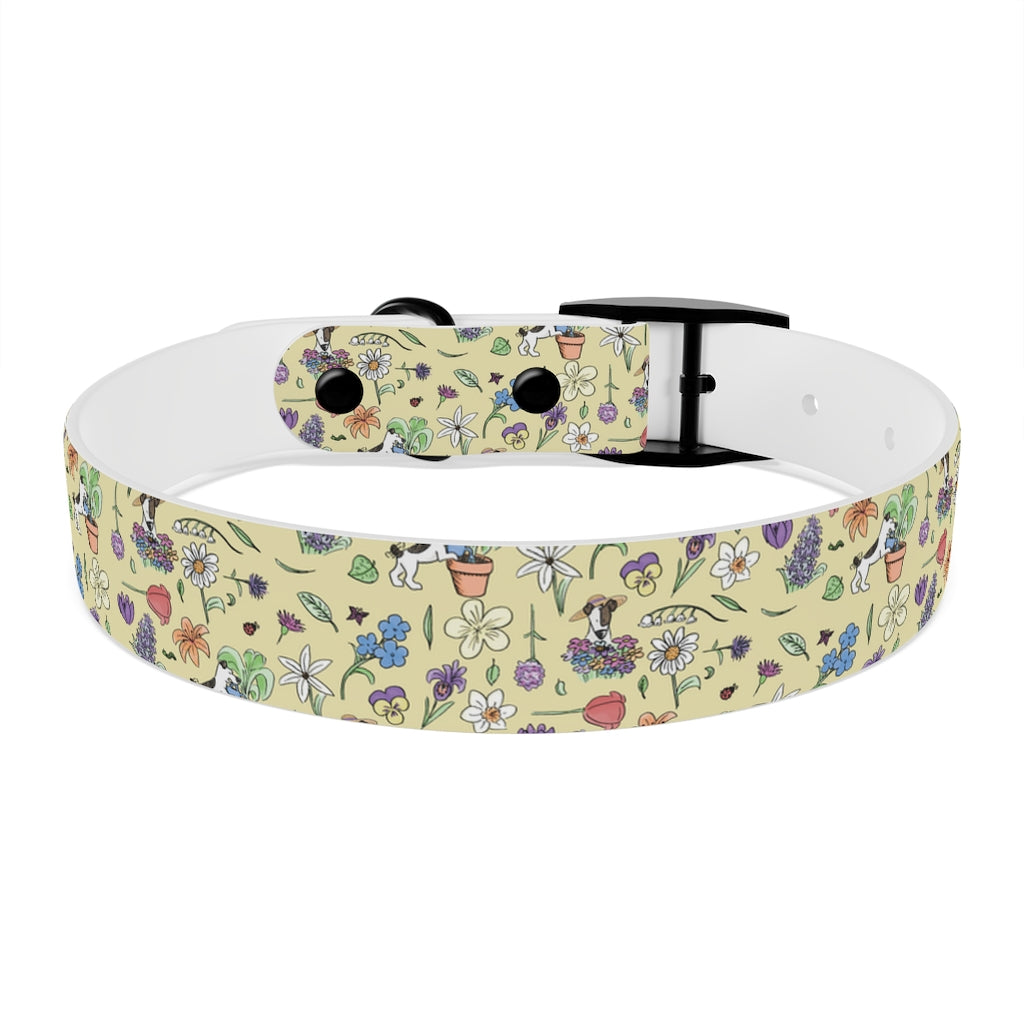 Au Jardin - Yellow CollarYour pooch will be sure to turn heads at the park with this chic, flowery print featuring our pal Rita. Or they'll just look really cute while digging up the flowersPetsPrintifyCosmic Industries