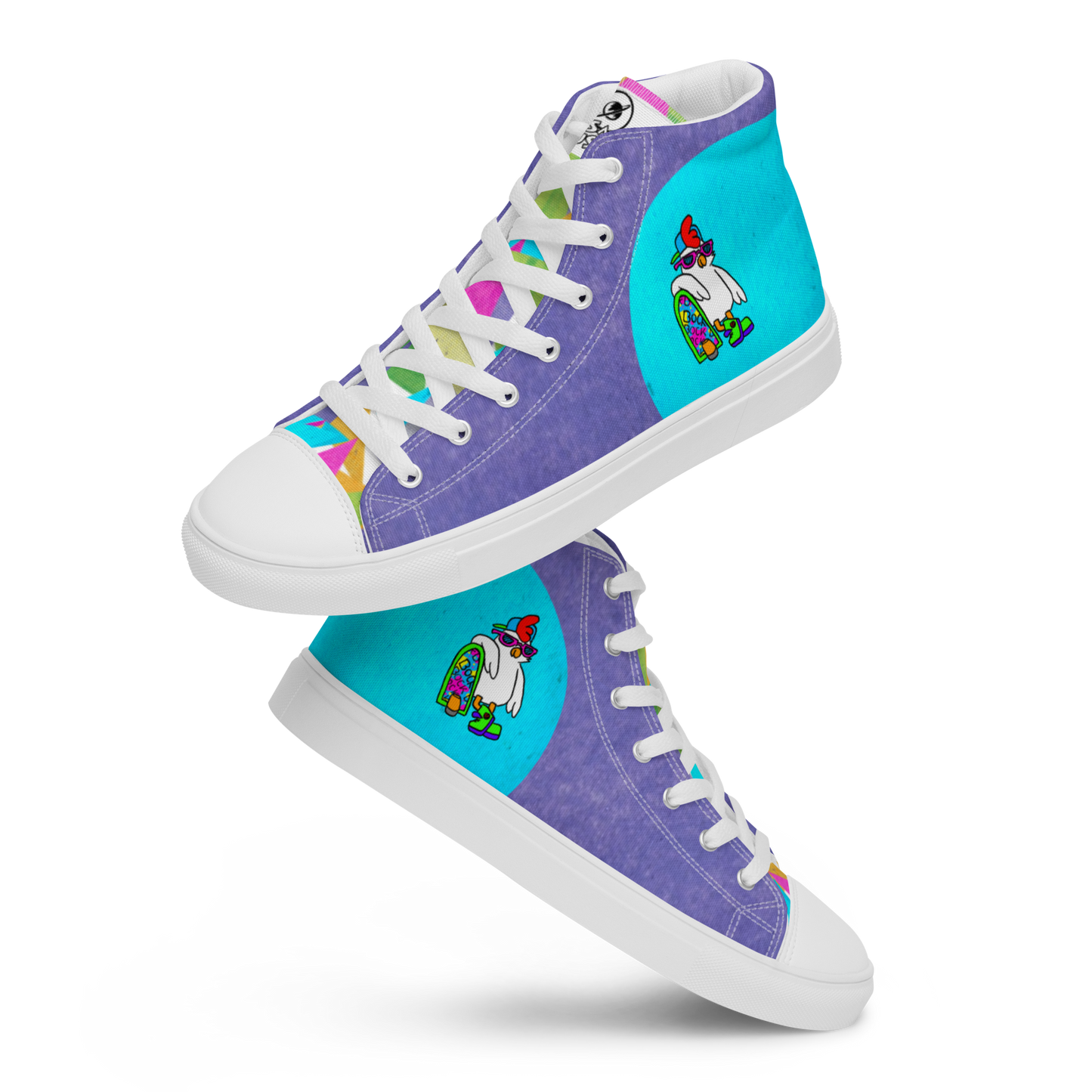 Cosmic ColorBlast - Men's TenniesWe know chickens can’t fly without hoverboards, but you’ll be looking pretty fly with these new tennies. They come in a few different styles, so if you can’t choose,cosmicindCosmic Industries