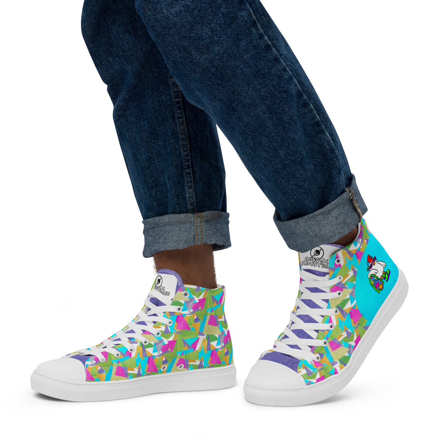 Cosmic ColorBlast LOUD! - Men's TenniesWe know chickens can’t fly without hoverboards, but you’ll be looking pretty fly with these new tennies. They come in a few different styles, so if you can’t choose,cosmicindCosmic Industries