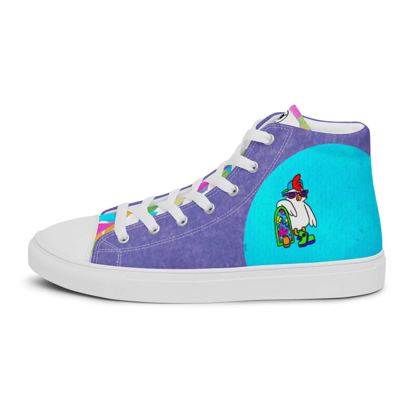 Cosmic ColorBlast - Men's TenniesWe know chickens can’t fly without hoverboards, but you’ll be looking pretty fly with these new tennies. They come in a few different styles, so if you can’t choose,cosmicindCosmic Industries