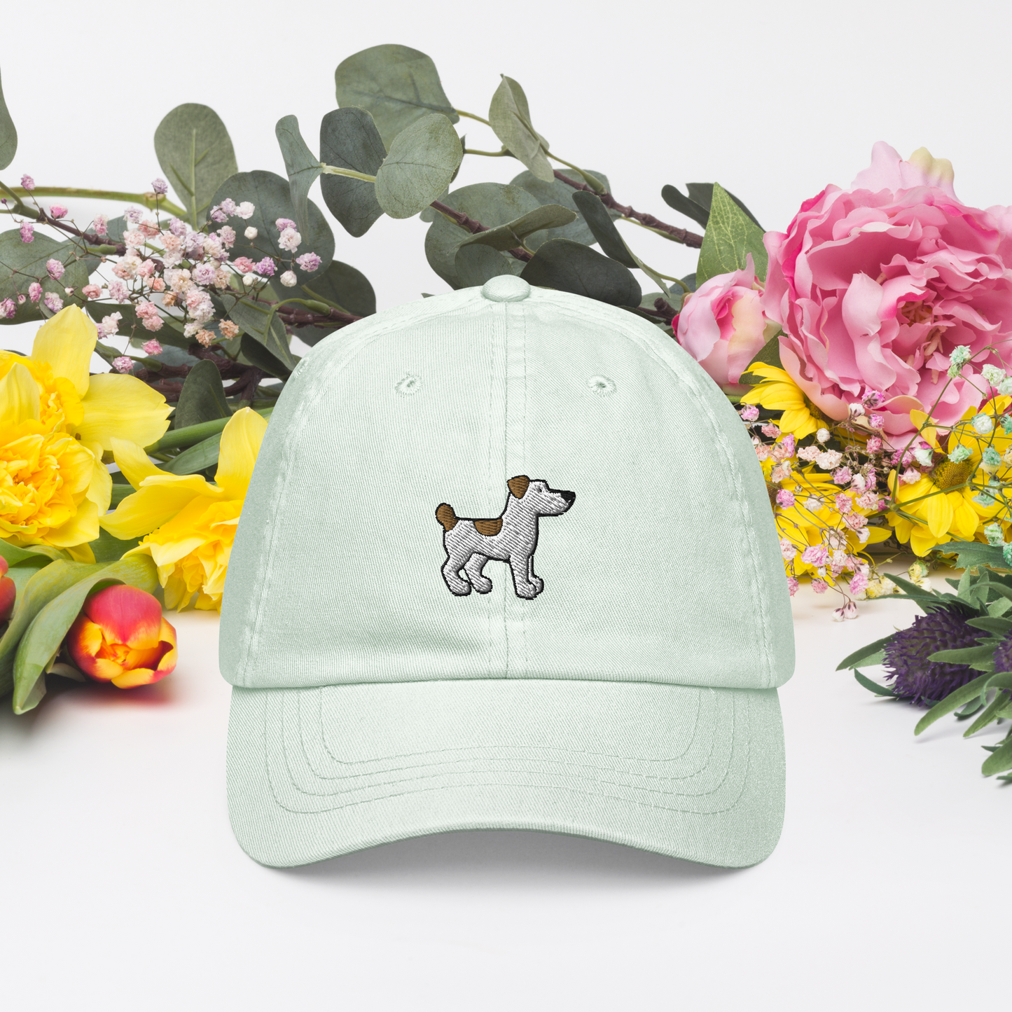 Petit Chien - Pastel Embroidered Baseball Hat