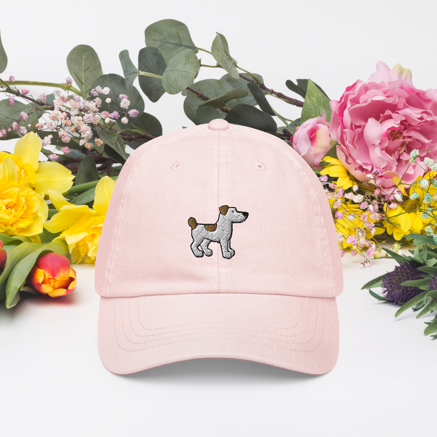 Petit Chien - Pastel Embroidered Baseball Hat