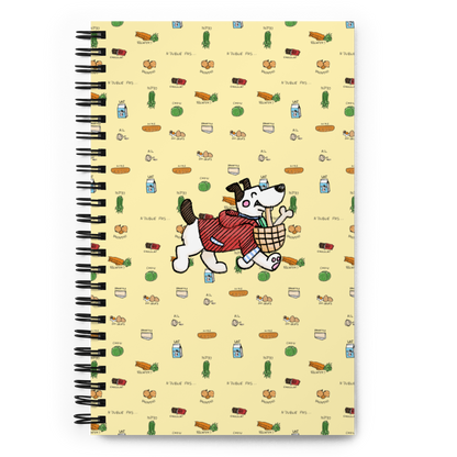 Au Marché - NotebookPerfect for making those shopping lists and quick notes, this cute spiral notebook is 5.5" x 8.5" and features our favorite little pup on her way to the market. cosmicindCosmic Industries