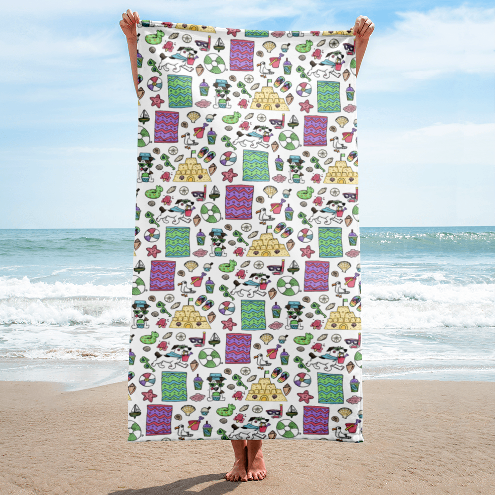 Au Plage - Beach TowelWe love a fun beach towel, it's part of bringing your unique style to the pool party or beach! It's big and vibrant, perfect for staking your place on the beach or aCosmic IndustriesCosmic Industries