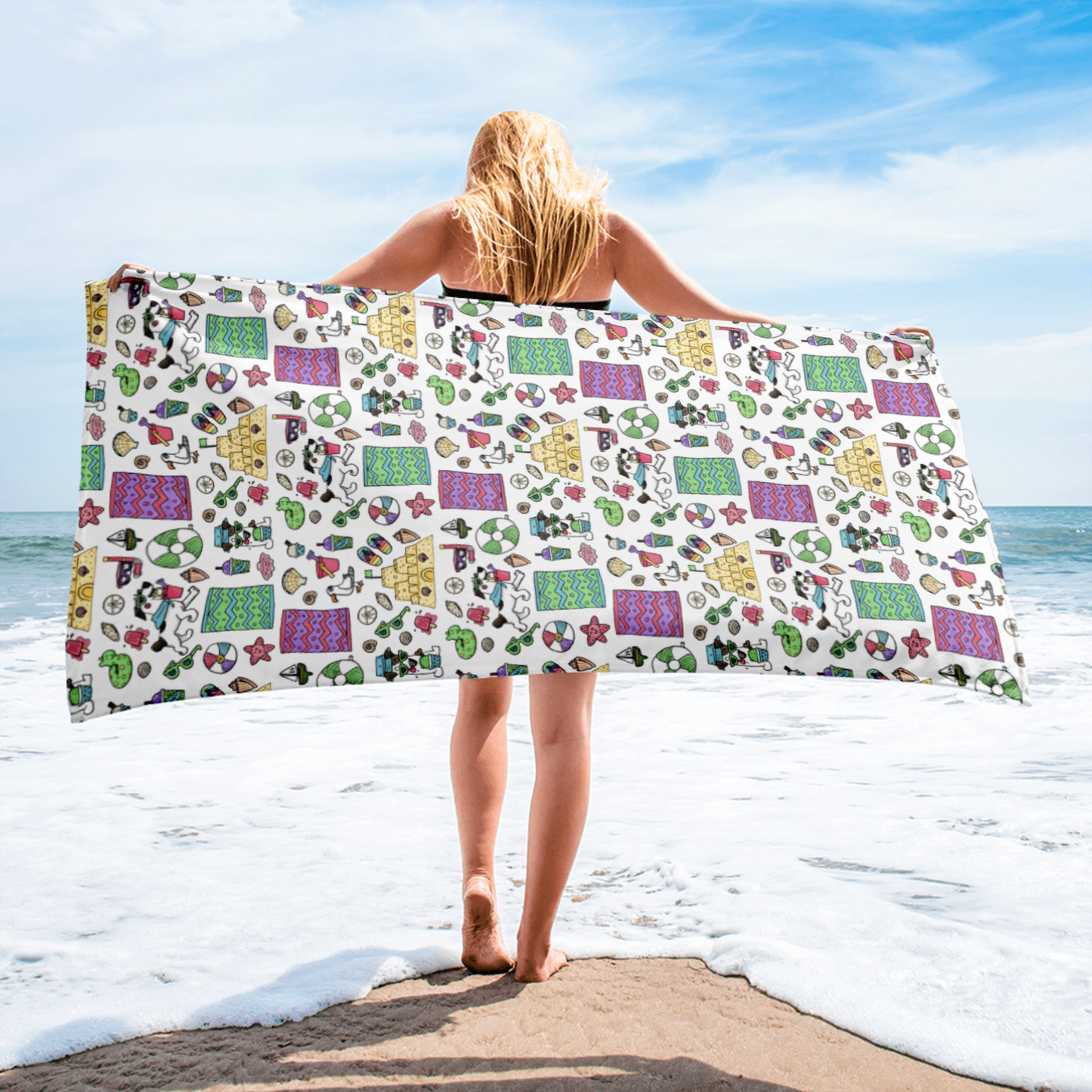 Au Plage - Beach TowelWe love a fun beach towel, it's part of bringing your unique style to the pool party or beach! It's big and vibrant, perfect for staking your place on the beach or aCosmic IndustriesCosmic Industries