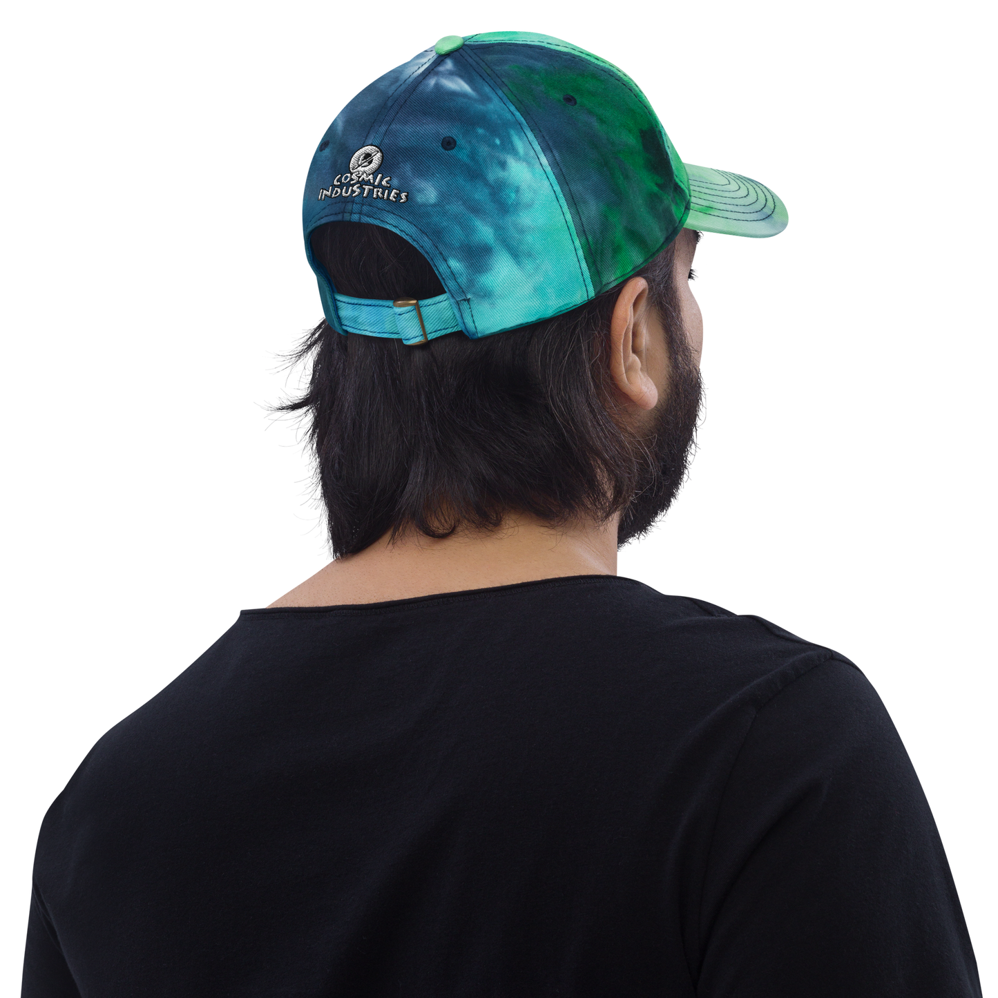 Cosmic Tie Dye Baseball HatBring some funky fun to your vibe with this cosmic tie dye baseball hat. The coolest hoverboarder in the verse is embroidered on the front along with the Cosmic logoCosmic IndustriesCosmic Industries