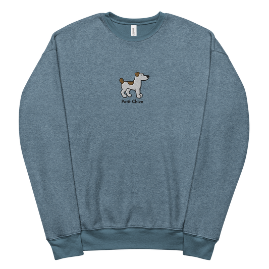 Petit Chien Fleece Sueded Sweatshirt