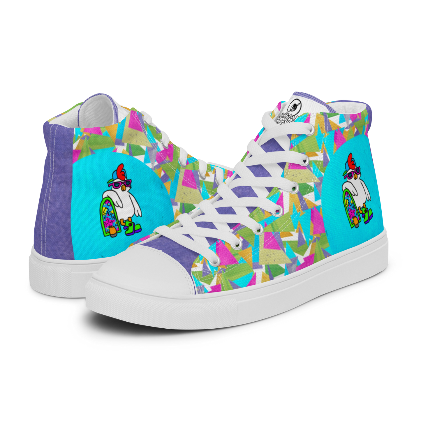 Cosmic ColorBlast LOUD! - Women's TenniesWe know chickens can’t fly without hoverboards, but you’ll be looking pretty fly with these new tennies. They come in a few different styles, so if you can’t choose,cosmicindCosmic Industries